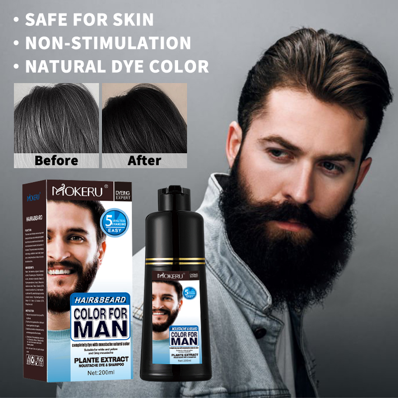 Shaving Cream - Nieuwe baard- en haarverfshampoo, eenvoudig te