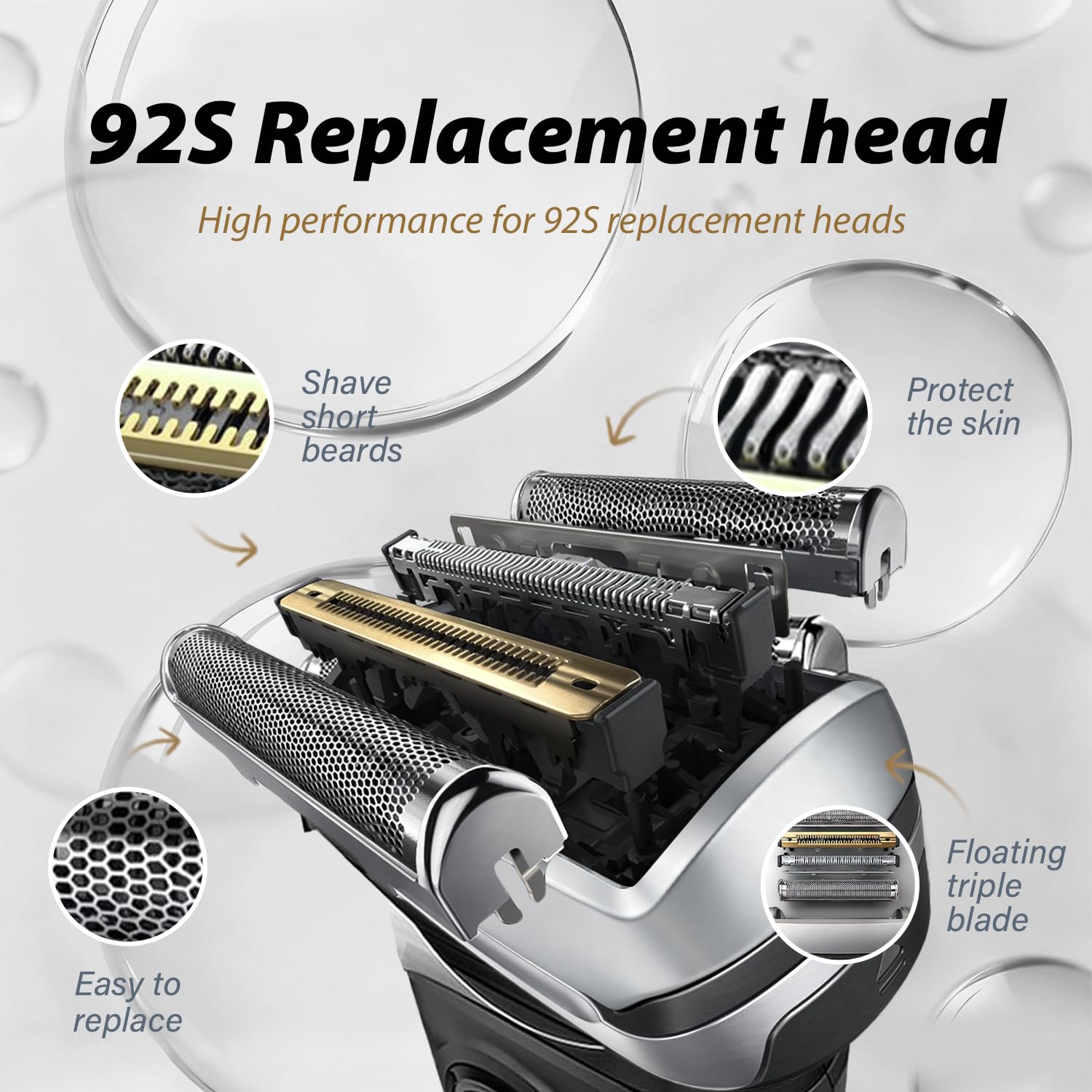 Nieuwe 92S vervangende folieko - Electric Razor recensie en prijs